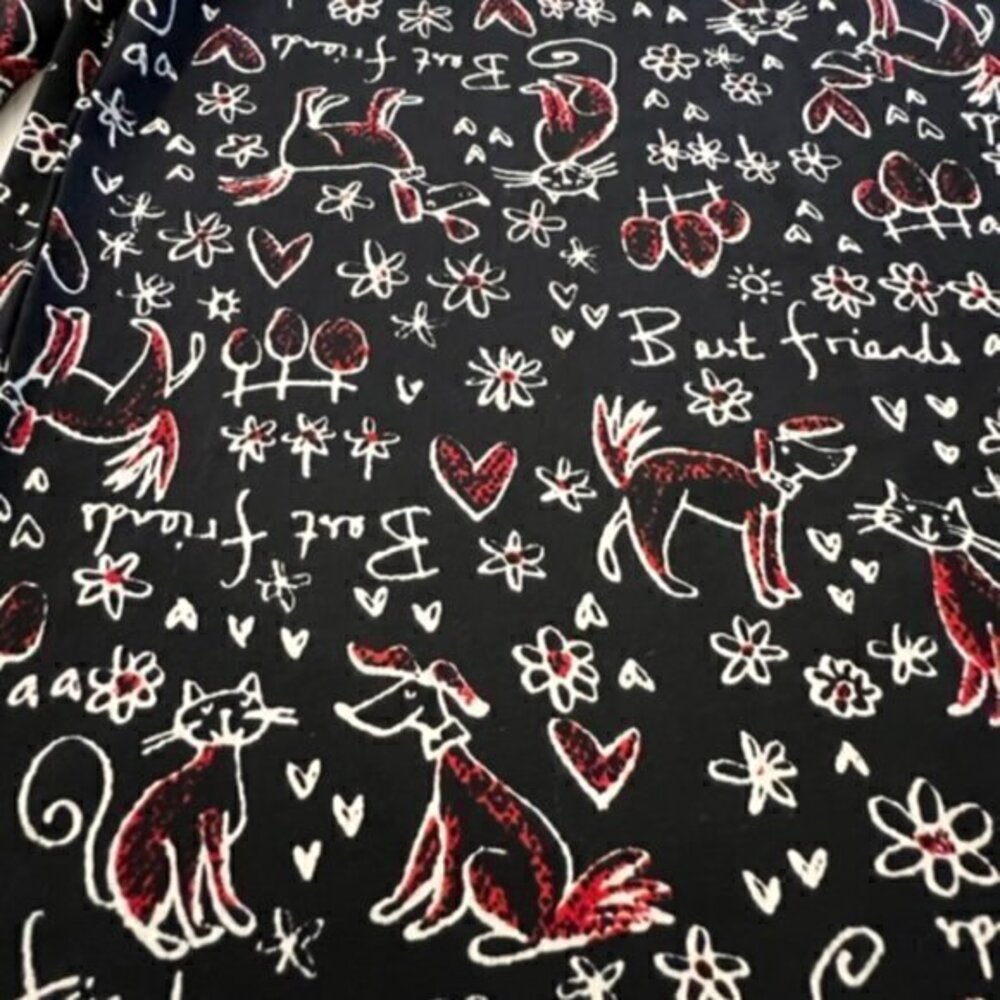 SALE!! 2 for $15 Shirt Size Small Stretch Scoop Neck‎ Cats Dogs Best Friends